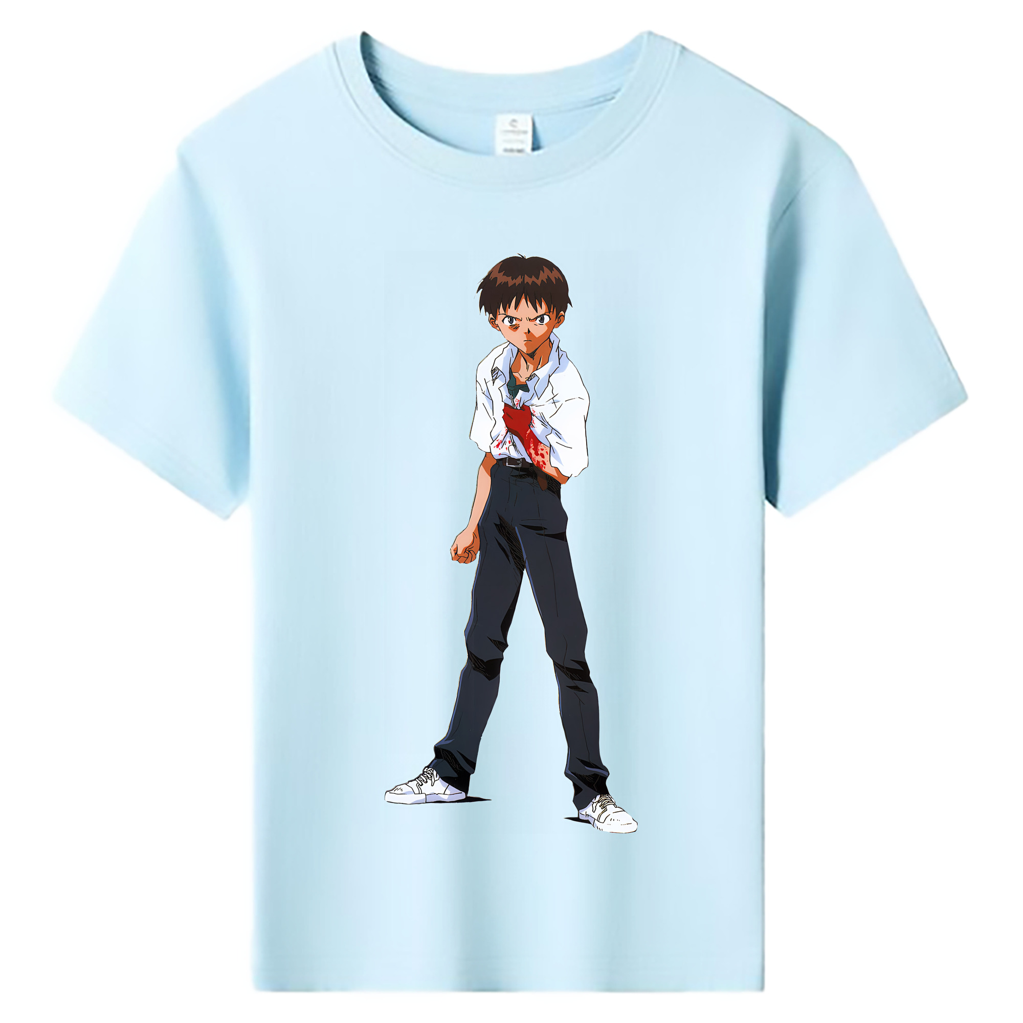 （画像用） EVA 新世紀エヴァンゲリオン 綿100％キッズTシャツ（フロントプリント）